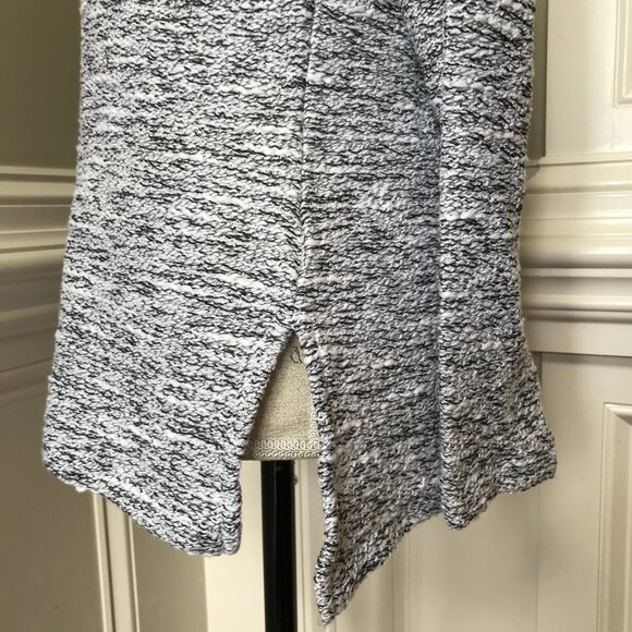 NWT JCREW Marled Sweater Top Womens XS Black White Crew Neck Tunic NEW Gray - Picture 10 of 12